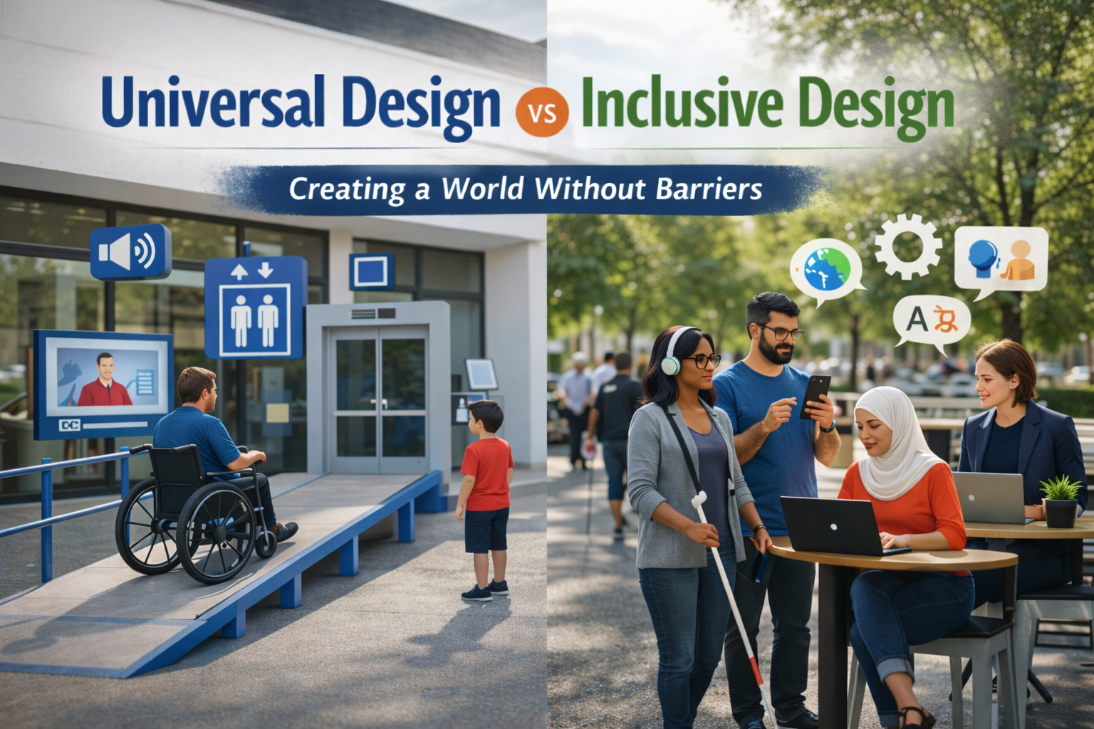 Universal Design vs Inclusive Design: Creating a World Without Barriers ...